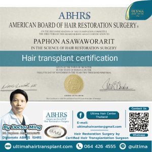 Hair transplant certification